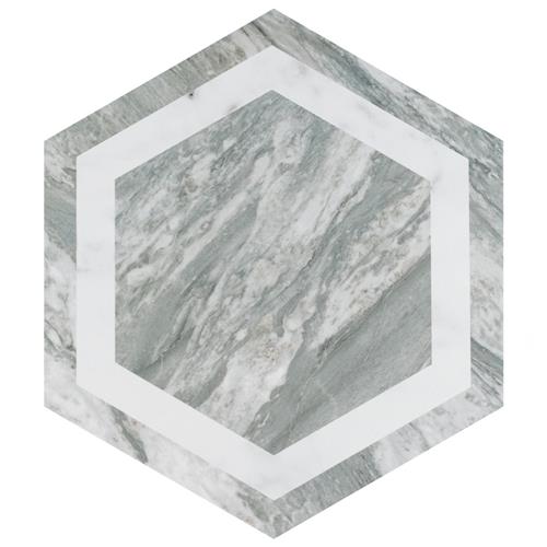 Bailey Marble Look Porcelain Hex