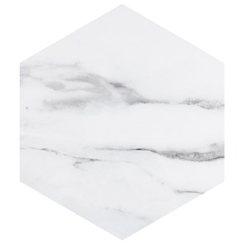Bailey Marble Look Porcelain Hex