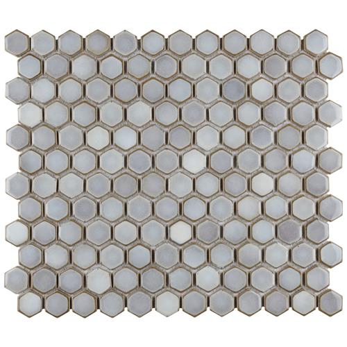 Hali Hexagon 1" Porcelain Mosaic