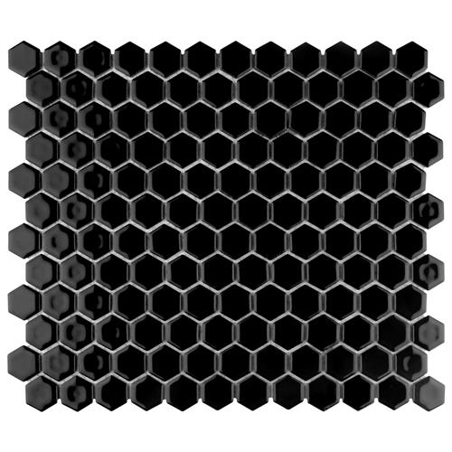 Hali Hexagon 1" Porcelain Mosaic