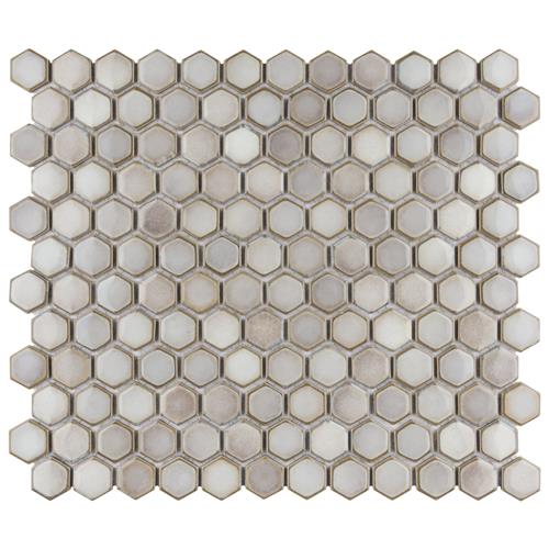 Hali Hexagon 1" Porcelain Mosaic
