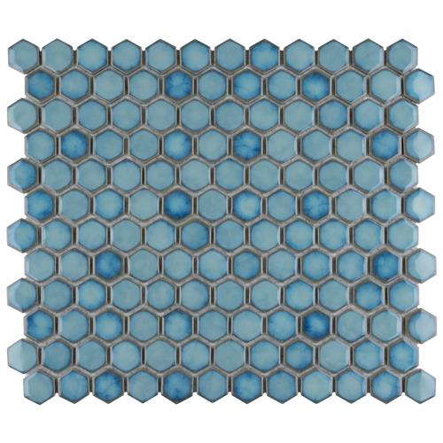 Hali Hexagon 1" Porcelain Mosaic