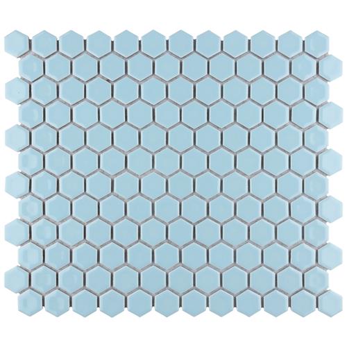 Hali Hexagon 1" Porcelain Mosaic