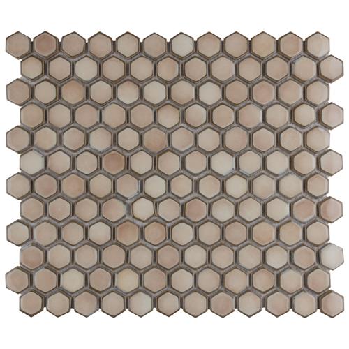 Hali Hexagon 1" Porcelain Mosaic
