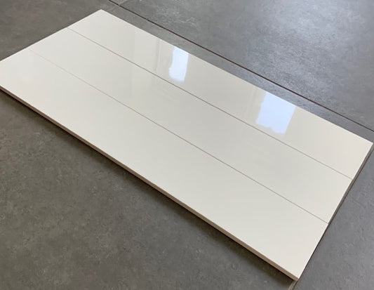 White Ceramic - 4" x 24" Glossy