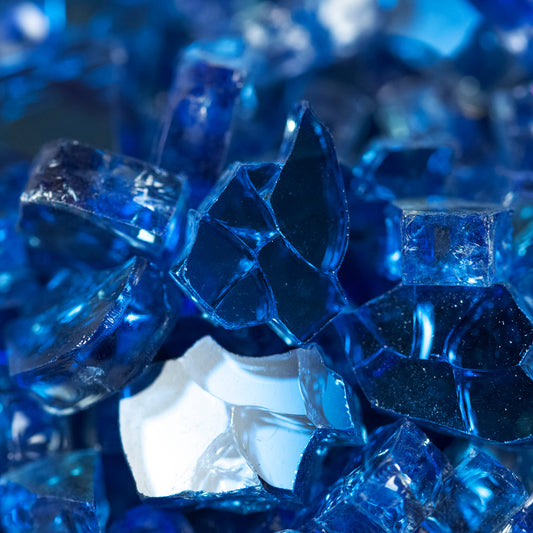 Royal Blue Fire Glass