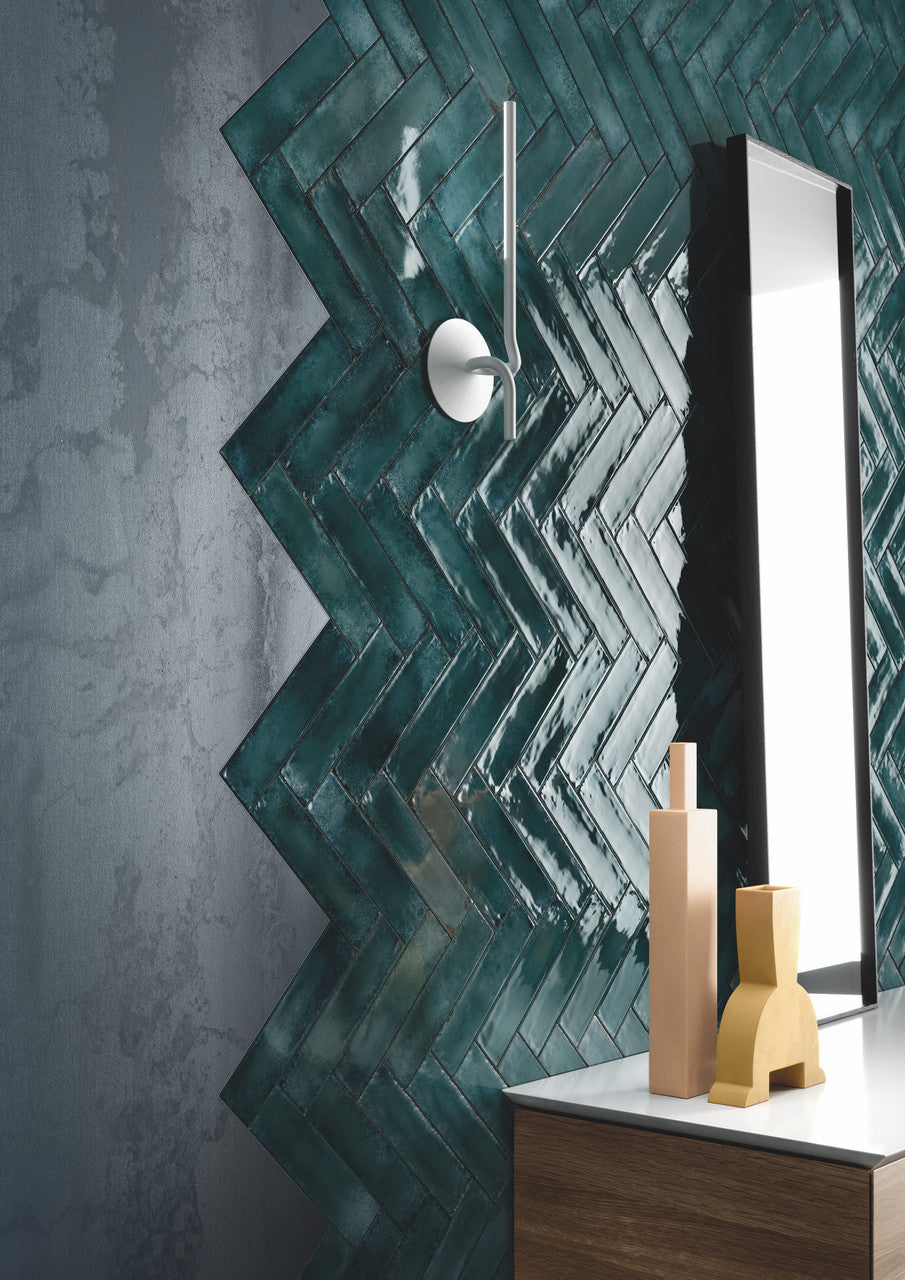 Lacie Metallic Brick - Green Lux