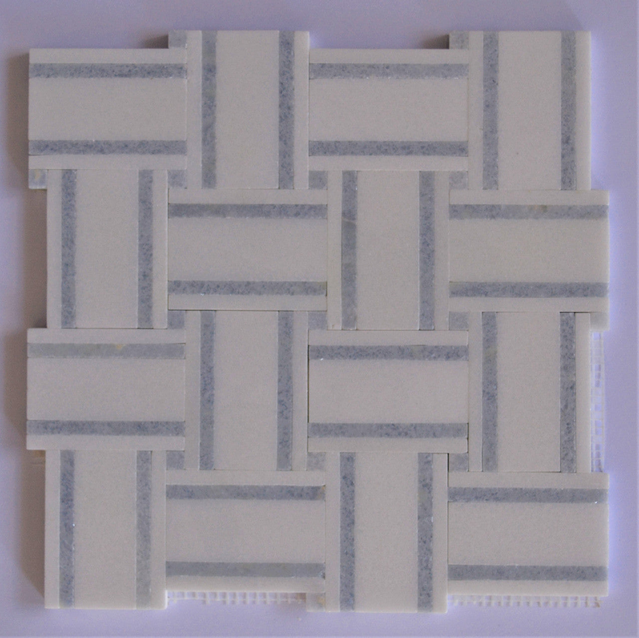 Lyon Strip - Thassos with Blue Celeste