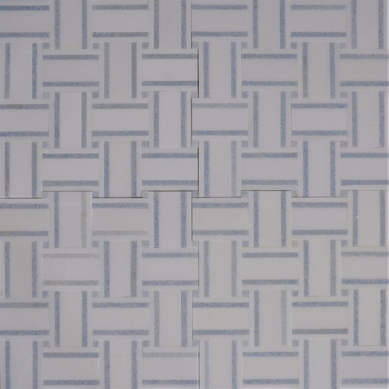 Lyon Strip - Thassos with Blue Celeste