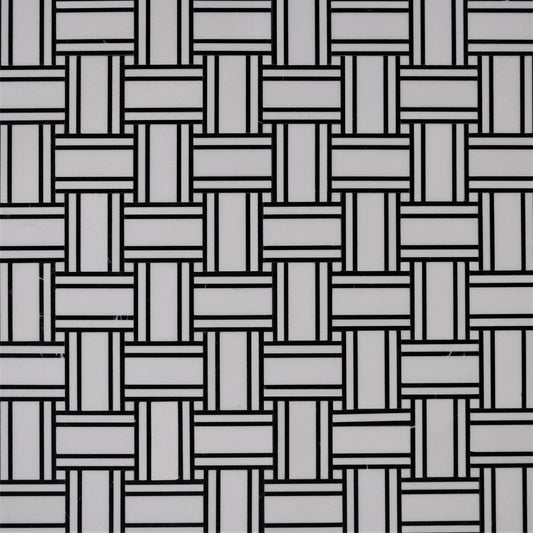 Lyon Strip - Thassos with Jet Black