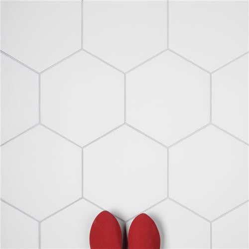 Abelard Porcelain Hexagon 9 1/8"x10 1/2" Matte