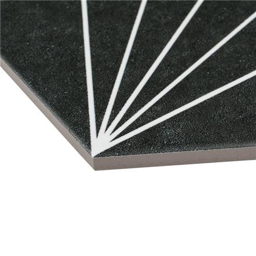 Avril Matte Porcelain Hexagon