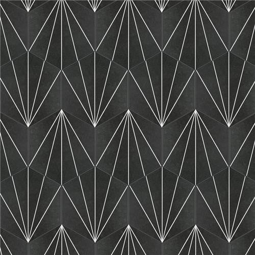 Avril Matte Porcelain Hexagon