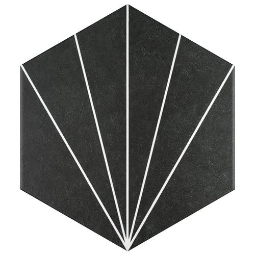 Avril Matte Porcelain Hexagon