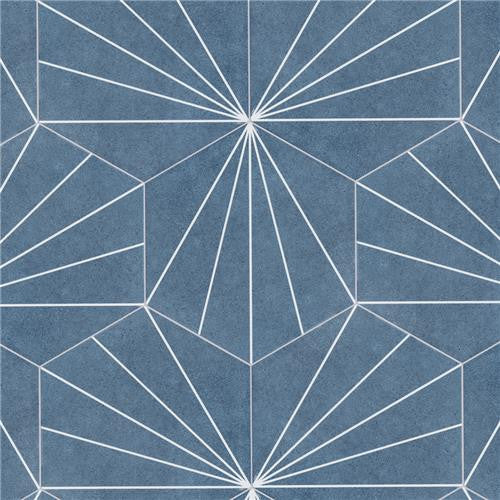 Avril Matte Porcelain Hexagon