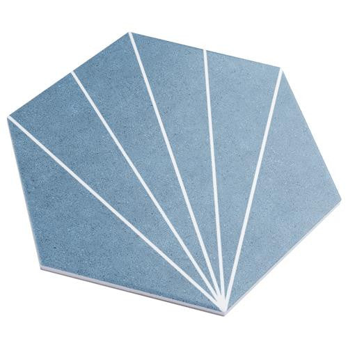 Avril Matte Porcelain Hexagon