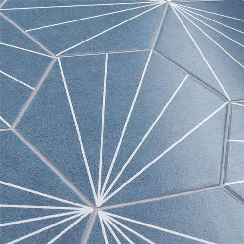 Avril Matte Porcelain Hexagon