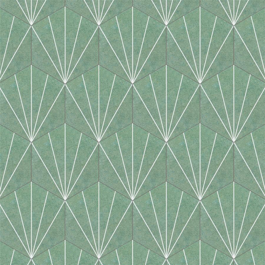 Avril Matte Porcelain Hexagon