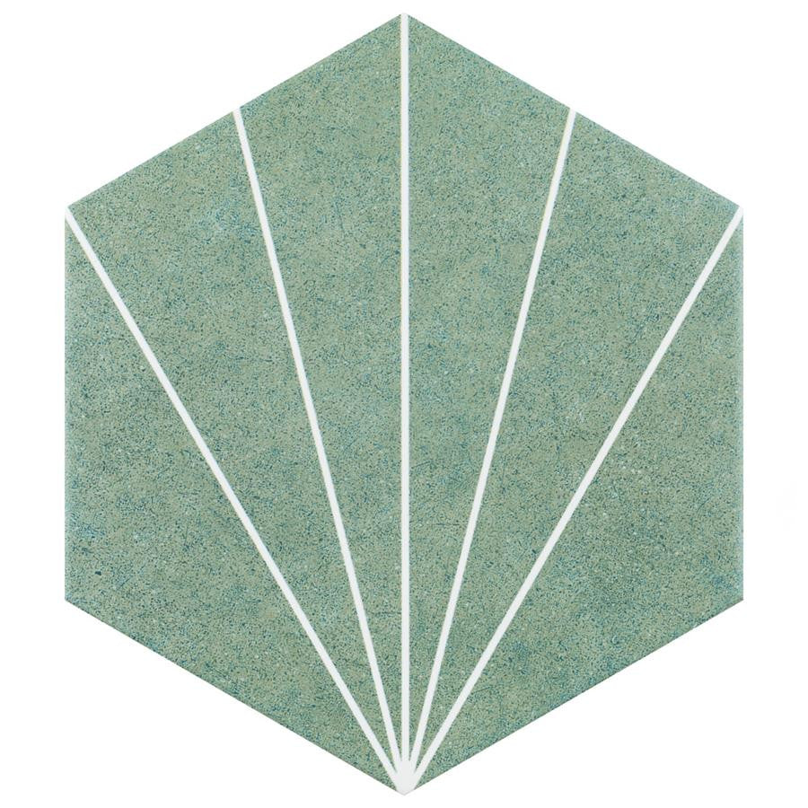 Avril Matte Porcelain Hexagon