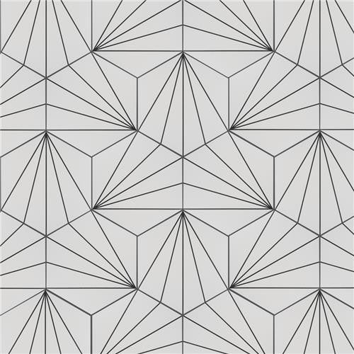 Avril Matte Porcelain Hexagon