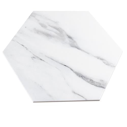 Bailey Marble Look Porcelain Hex