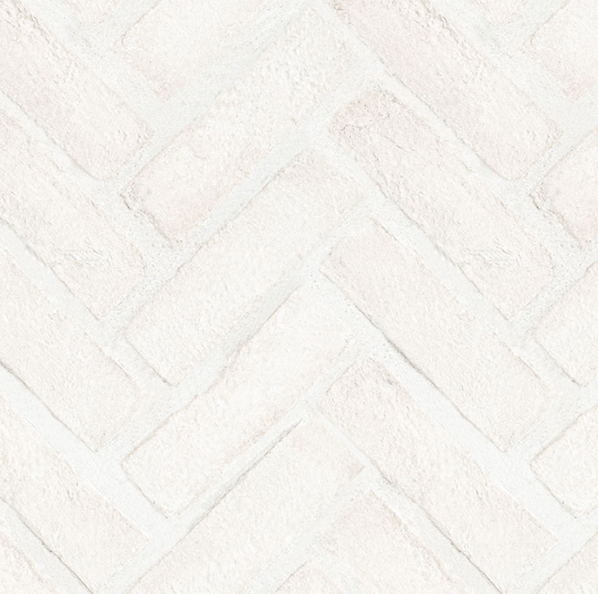 Bricco White Clay Herringbone