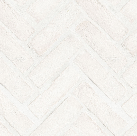 Bricco White Clay Herringbone