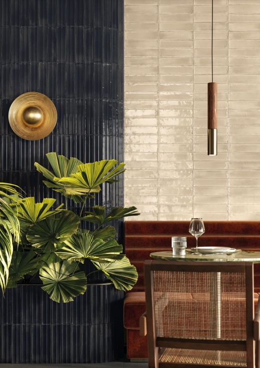 ES Brick Deco Arco 3D Nero Glossy Subway Tile