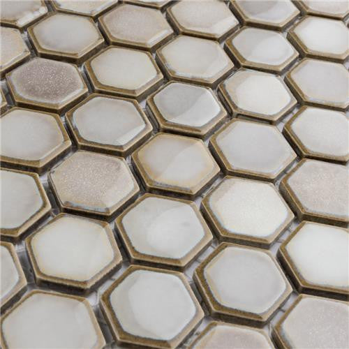 Hali Hexagon 1" Porcelain Mosaic