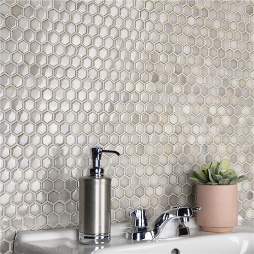 Hali Hexagon 1" Porcelain Mosaic