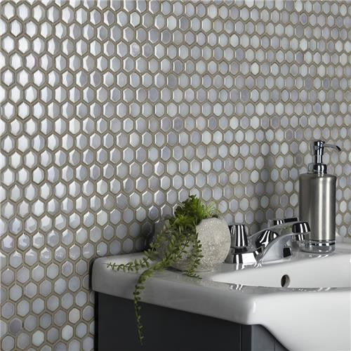 Hali Hexagon 1" Porcelain Mosaic