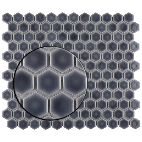 Hali Hexagon 1" Porcelain Mosaic