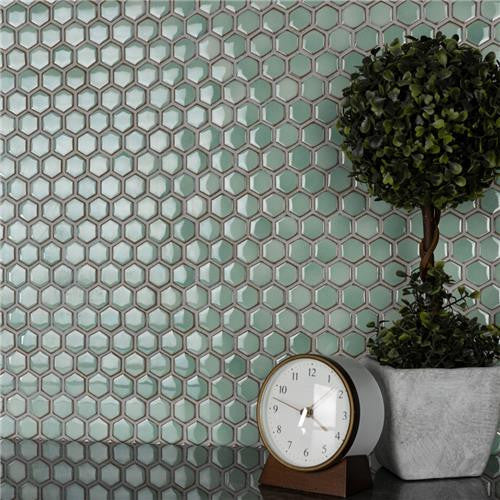 Hali Hexagon 1" Porcelain Mosaic