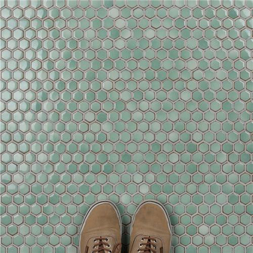 Hali Hexagon 1" Porcelain Mosaic