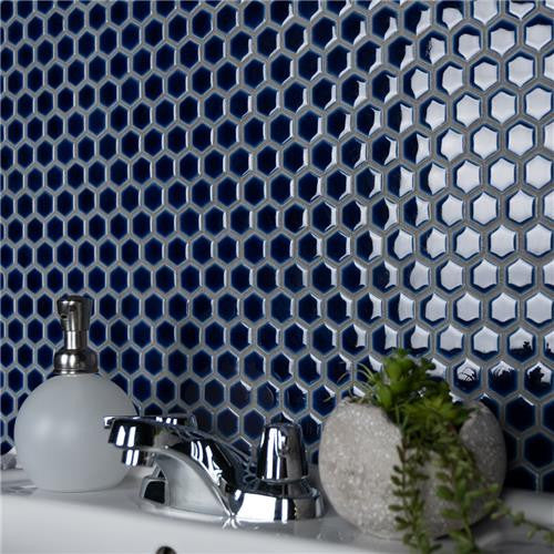 Hali Hexagon 1" Porcelain Mosaic