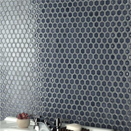 Hali Hexagon 1" Porcelain Mosaic