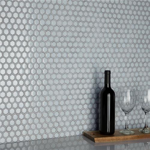 Hali Hexagon 1" Porcelain Mosaic