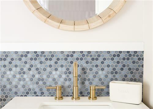 Hali Hexagon 1" Porcelain Mosaic