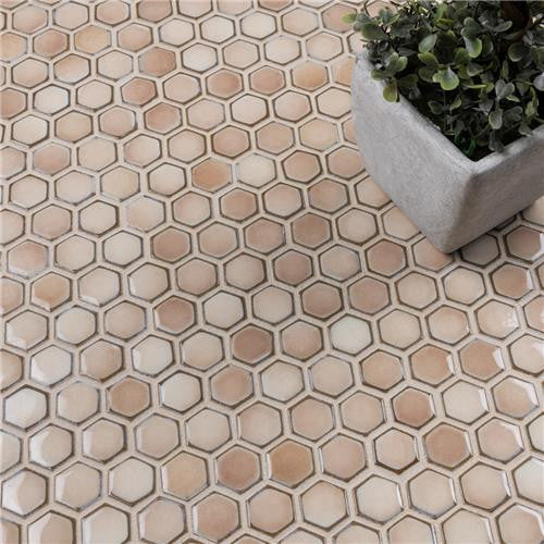 Hali Hexagon 1" Porcelain Mosaic