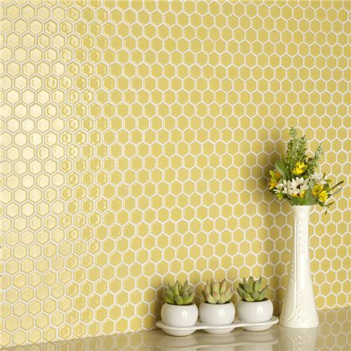 Hali Hexagon 1" Porcelain Mosaic