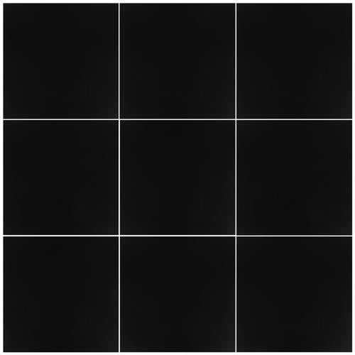 Kalman Black Matte Porcelain 18x18
