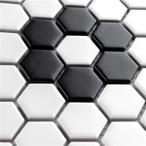 Mavis Flower 1" Hex Glossy or Matte