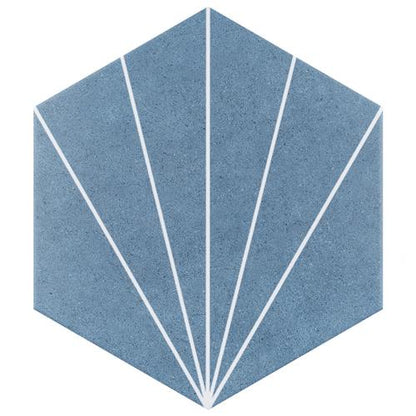 Avril Matte Porcelain Hexagon