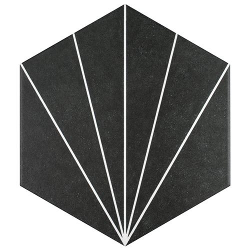 Avril Matte Porcelain Hexagon