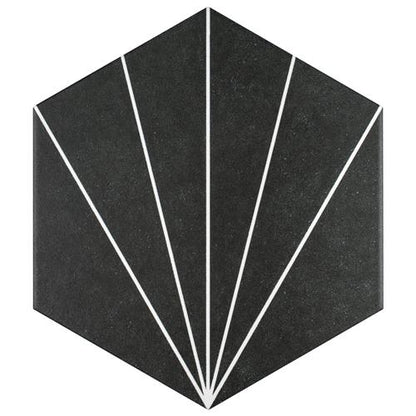 Avril Matte Porcelain Hexagon