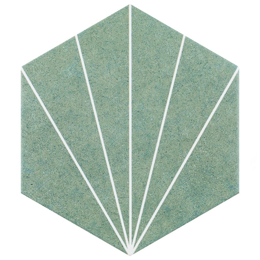 Avril Matte Porcelain Hexagon