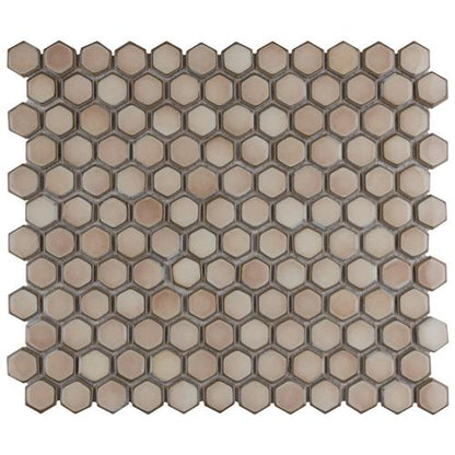 Hali Hexagon 1" Porcelain Mosaic