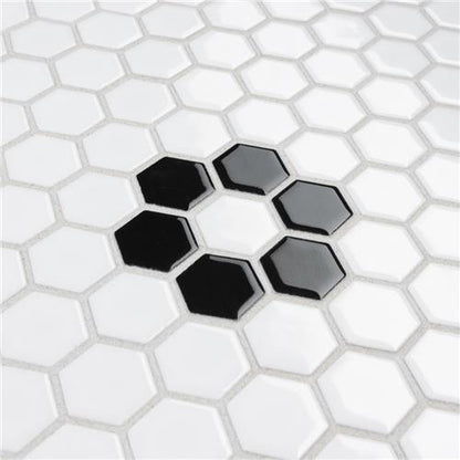 Mavis Single Flower 1" Hex Matte or Glossy