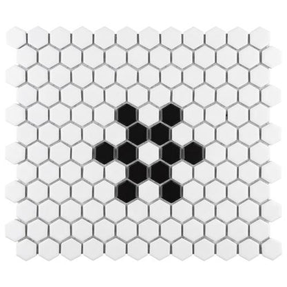 Mavis Snowflake 1" Hex Matte or Glossy