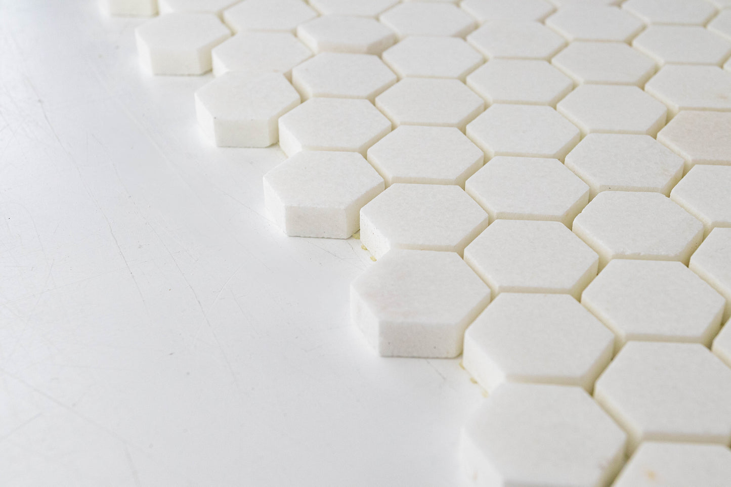 1" Hexagon - Thassos